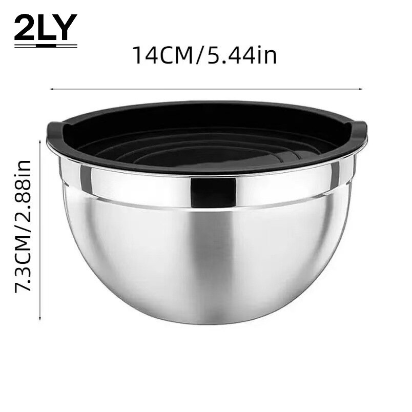 Baking Kitchen Set - مجموعة أوعية خلط من الفولاذ المقاوم