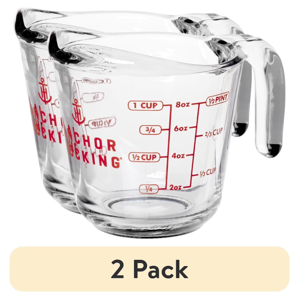 Baking Kitchen Set - طقم أكواب قياس زجاجية من قطعتين