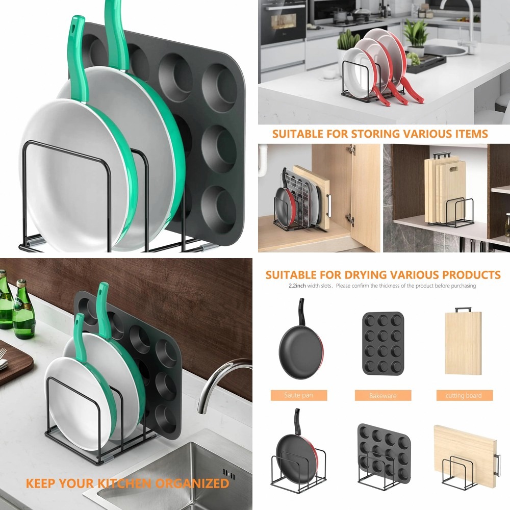 Kitchen Cabinet Baking Organizer - منظم أواني للمطبخ، حامل أدوات طهي