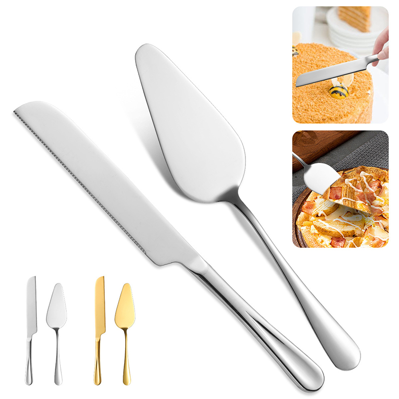 Kitchen And Baking Equipment - مجموعة سكاكين وملعقة تقطيع الكيك من