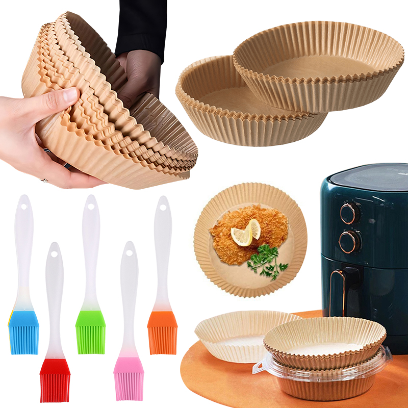 Baking Kitchen Set - 50/100 قطعة لوحة الورق المقلاة الهوائية
