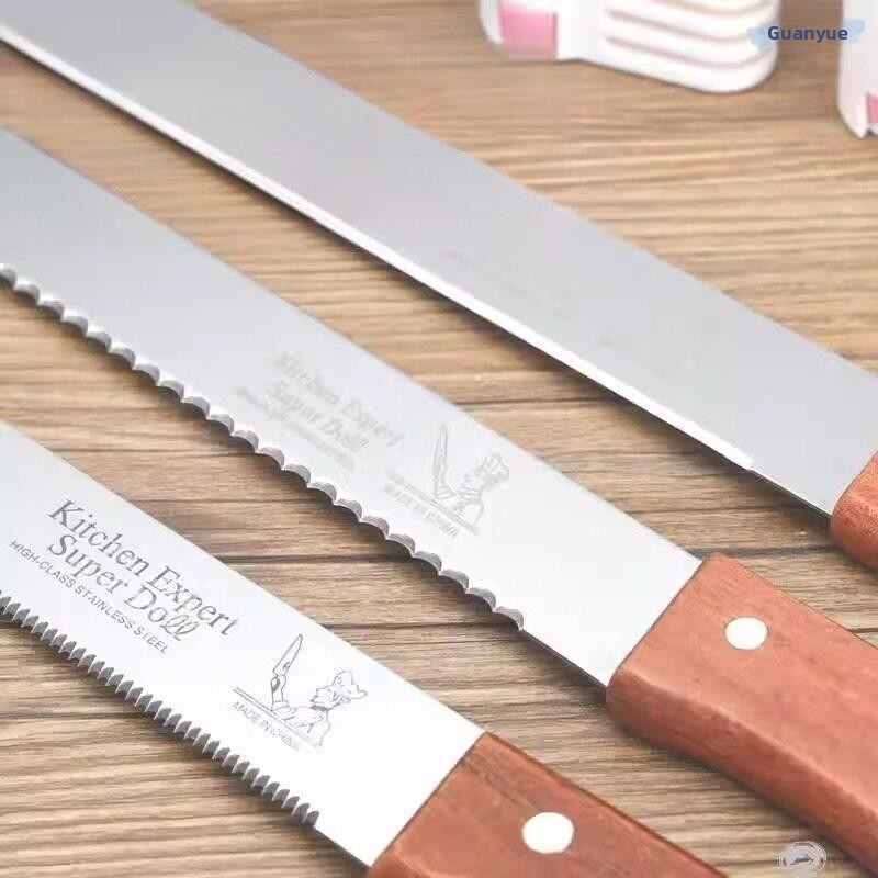 Kitchen And Baking Equipment - سكين مسنن من الفولاذ المقاوم للصدأ