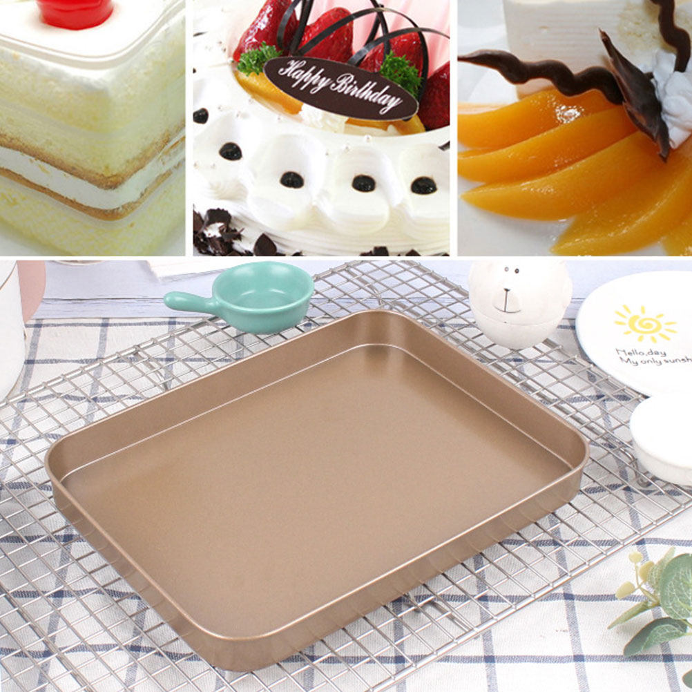 Kitchen Baking Oven - صينية كيك مستطيلة من الفولاذ الكربوني