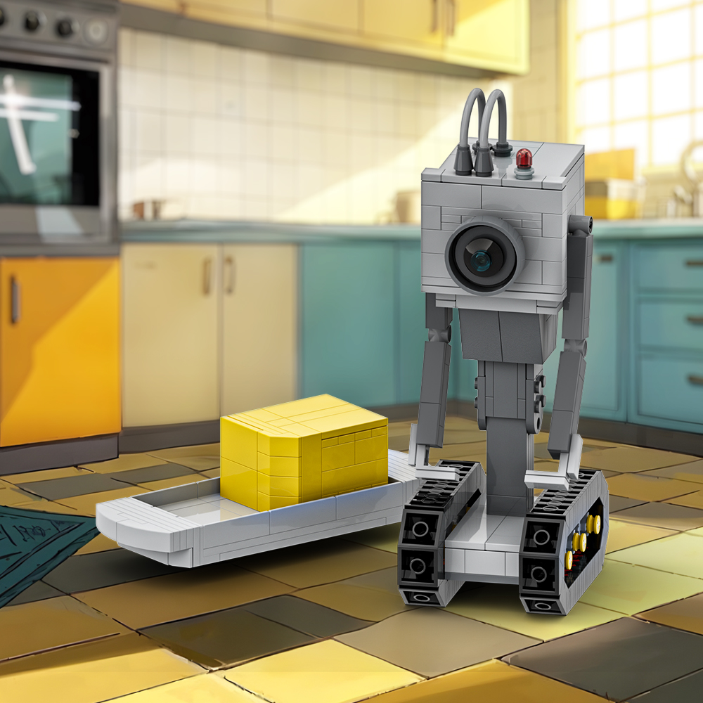 Kitchen Robot Baking - MOC ريك زبدة روبوت نموذج اللبنات