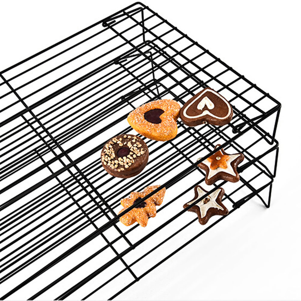 Kitchen Baking Oven - رفوف تبريد ثلاثية الطبقات للمخبوزات، قابلة