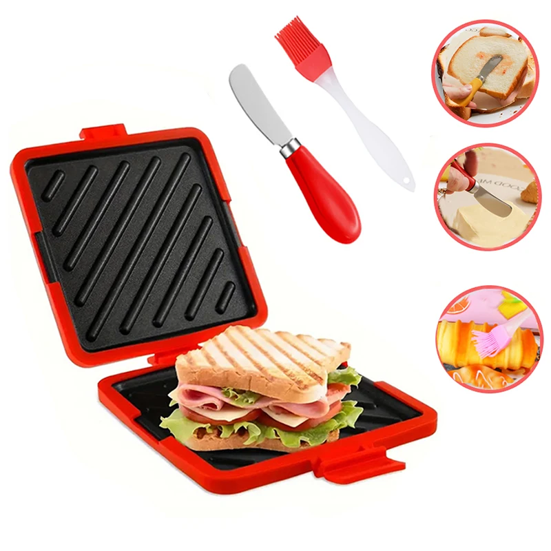 طقم من 3 قطع: محمصة ساندويتشات - مراجعة Baking Kitchen Set وسعره