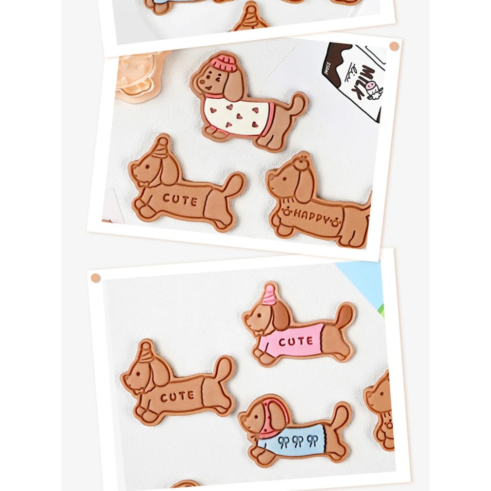 قالب بسكويت على شكل كلب كرتوني - مراجعة Baking Kitchen Diy وسعره