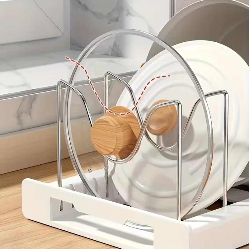 منظم أواني ومقالي قابل للتمدد  - مراجعة Kitchen Cabinet Baking Organizer وسعره