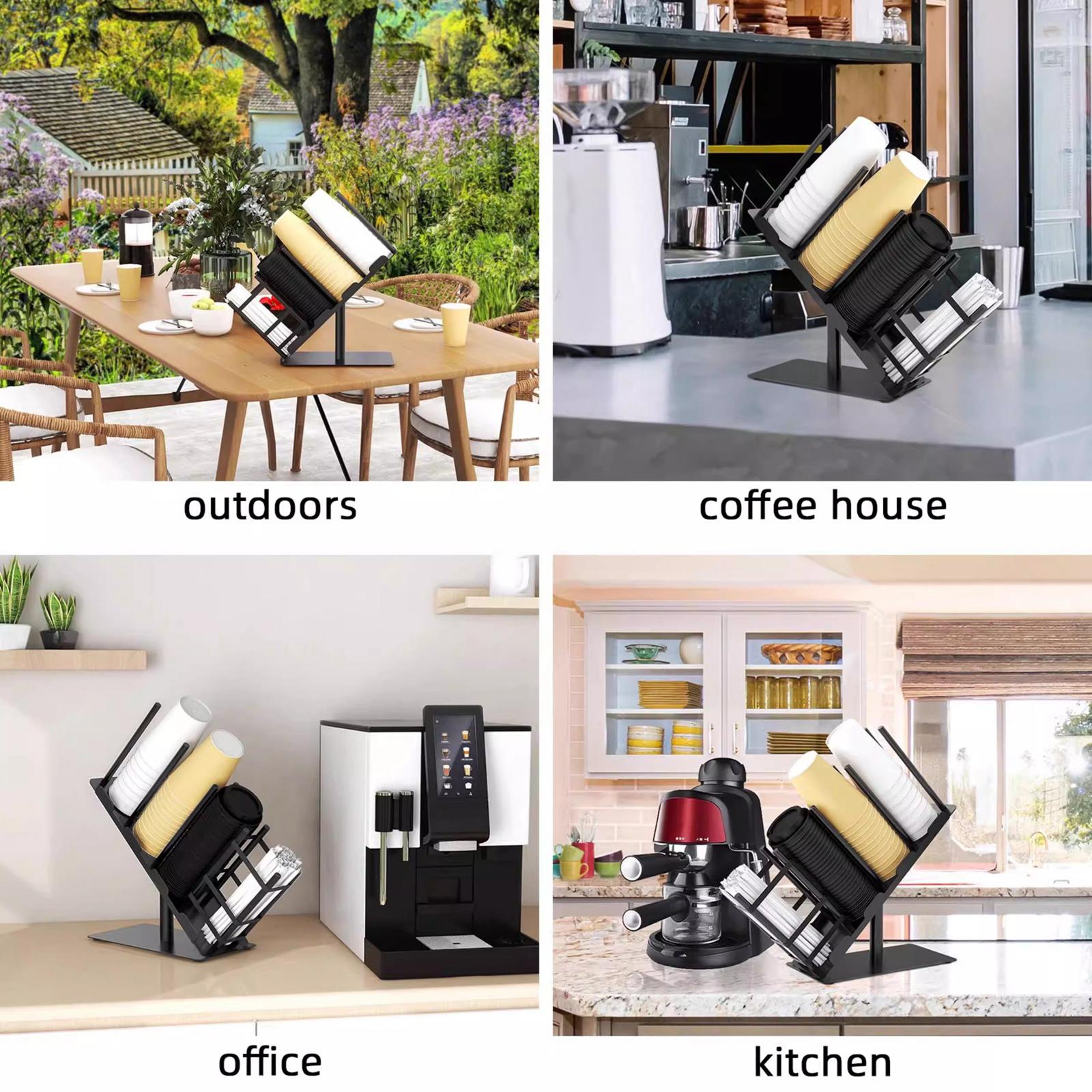 حامل أكواب ورقية وأغطية، رف تخ - مراجعة Kitchen Cabinet Baking Organizer وسعره