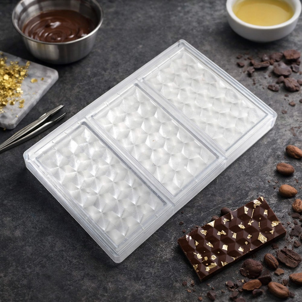 قالب شوكولاتة صلب بتصميم شبكي  - مراجعة Baking Kitchen Diy وسعره