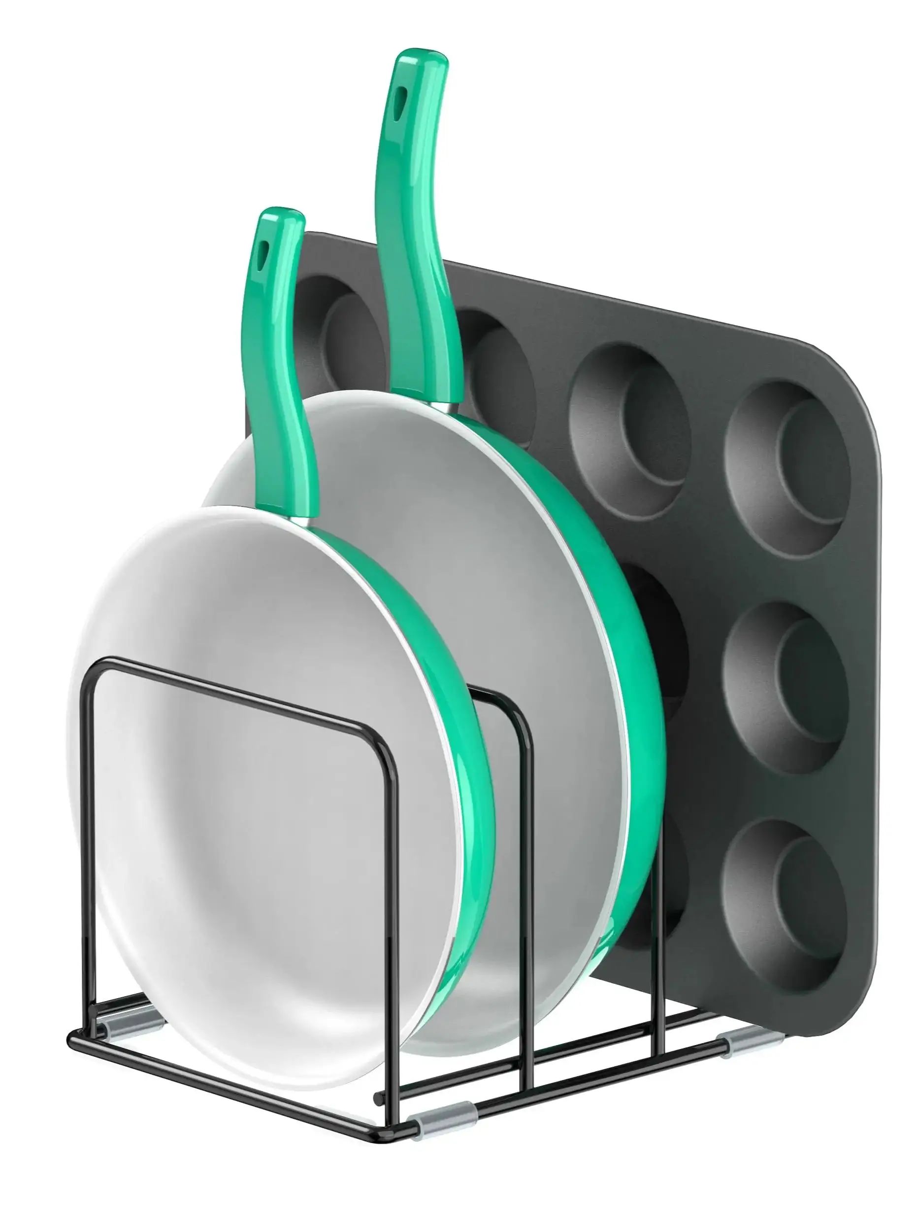 منظم خزانة المطبخ، حامل أواني  - مراجعة Kitchen Cabinet Baking Organizer وسعره