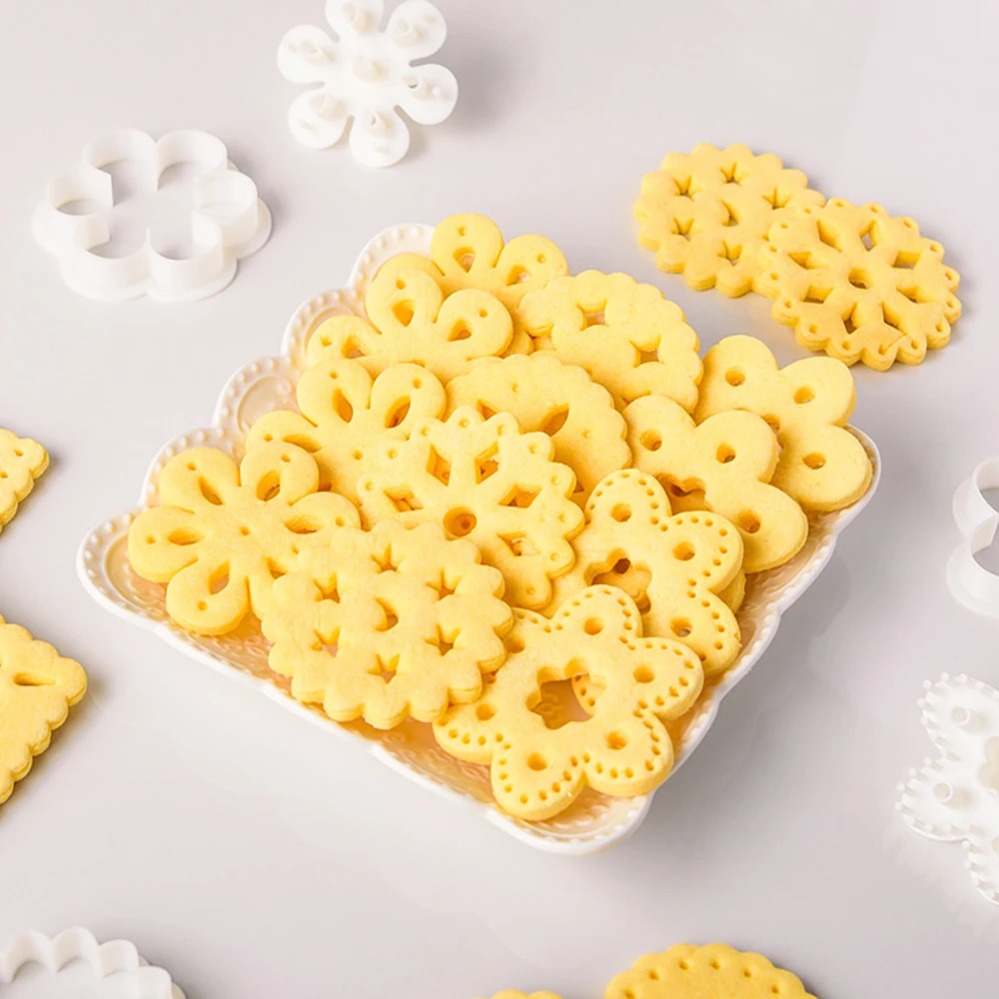 قالب بسكويت بتصميم هندسي مفرغ، - مراجعة Baking Kitchen Diy وسعره
