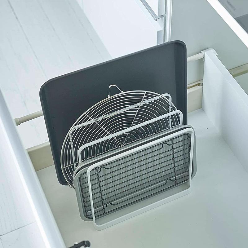 رف تخزين مطبخي متعدد الوظائف ك - مراجعة Kitchen Cabinet Baking Organizer وسعره