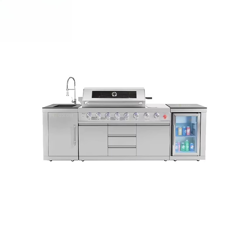 محطة شواء خارجية من الفولاذ ال - مراجعة Kitchen With Baking Station وسعره