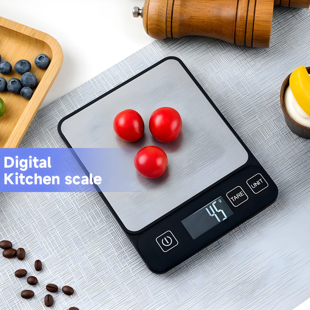 ميزان مطبخ 10 كجم، شاشة LCD رق - مراجعة Kitchen Baking Scale وسعره