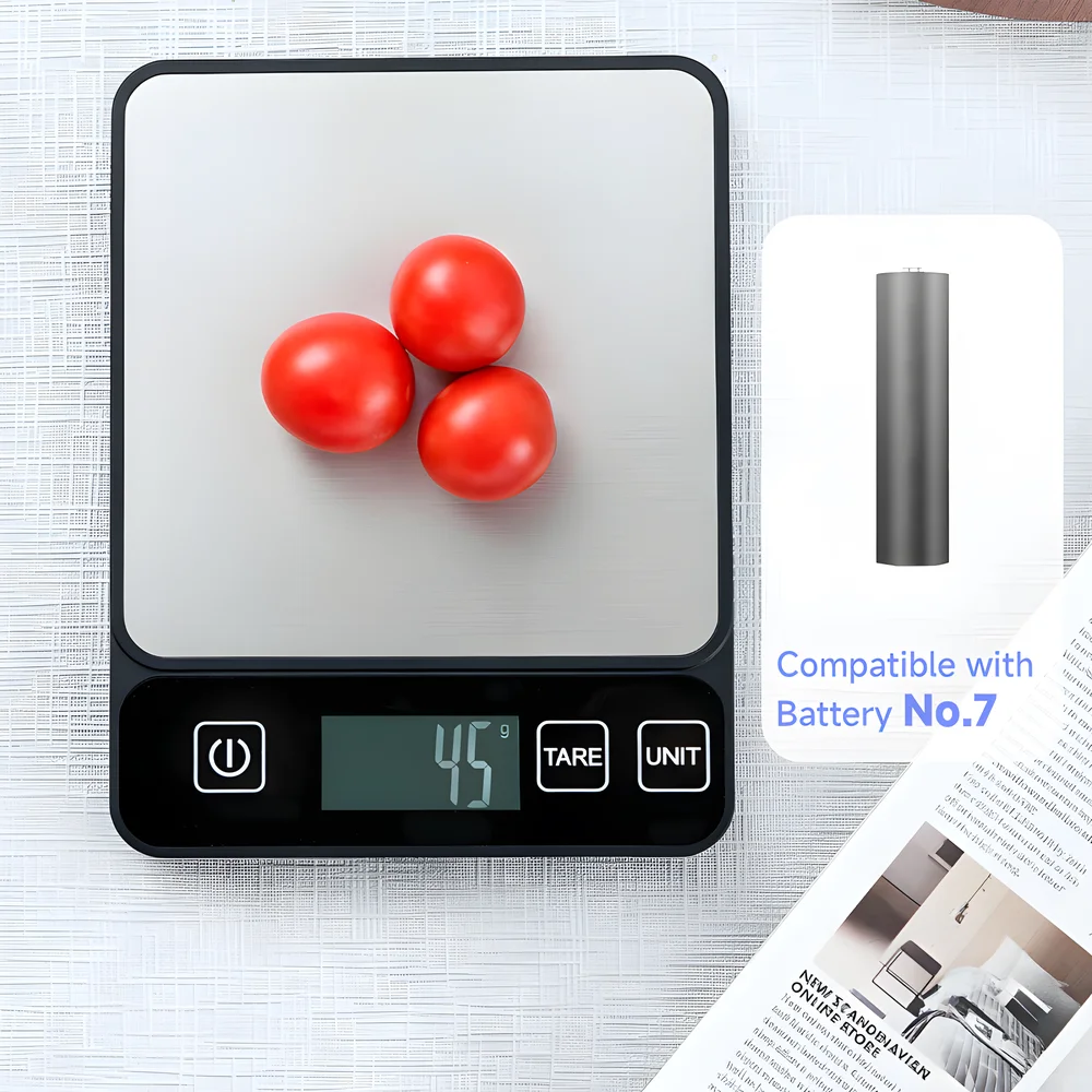 ميزان مطبخ 10 كجم، شاشة LCD رق - مراجعة Kitchen Baking Scale وسعره