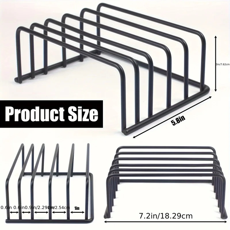 رف تخزين لوحات التقطيع في المط - مراجعة Kitchen Cabinet Baking Organizer وسعره
