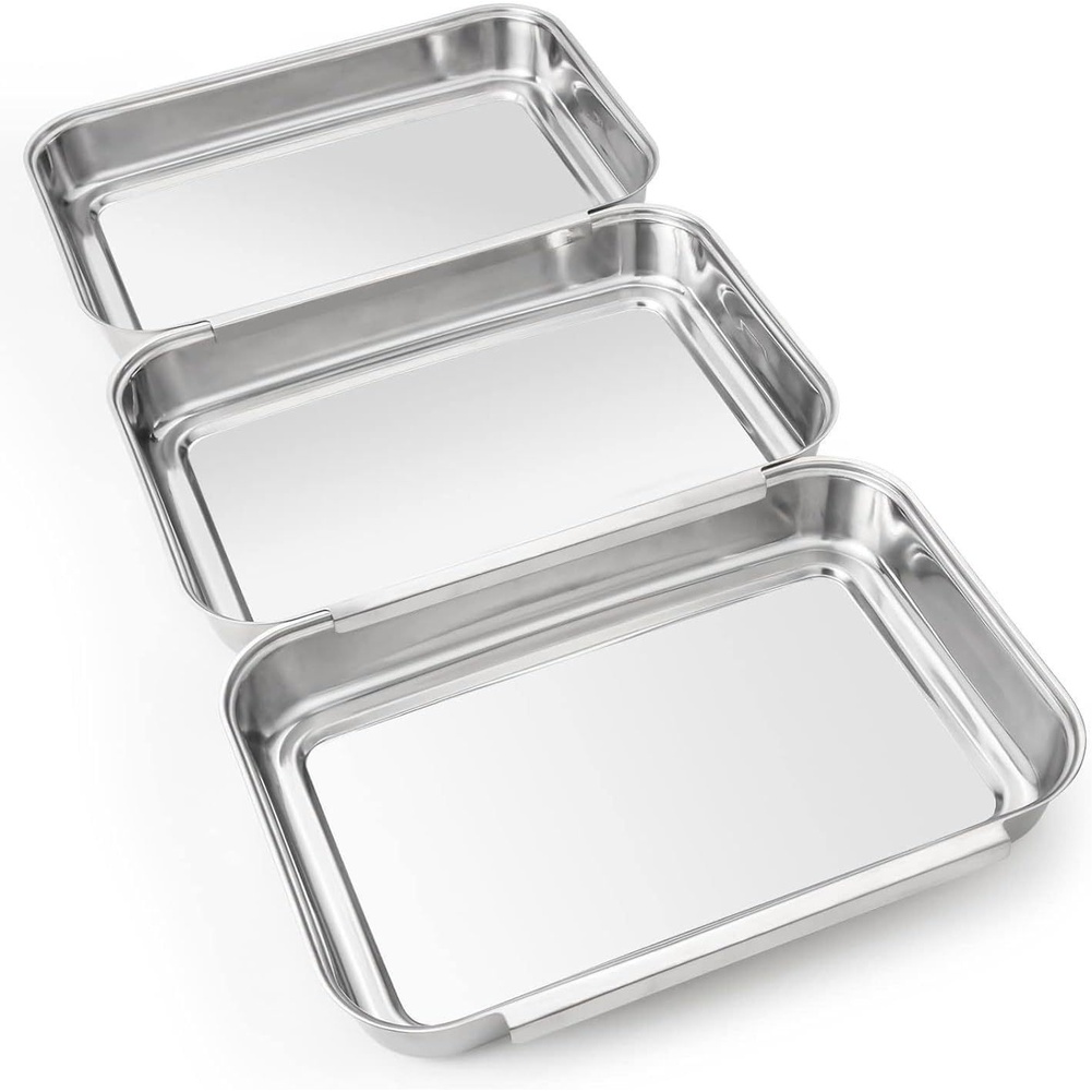 مجموعة من 3 قطع صواني توابل من - مراجعة Kitchen With Baking Station وسعره