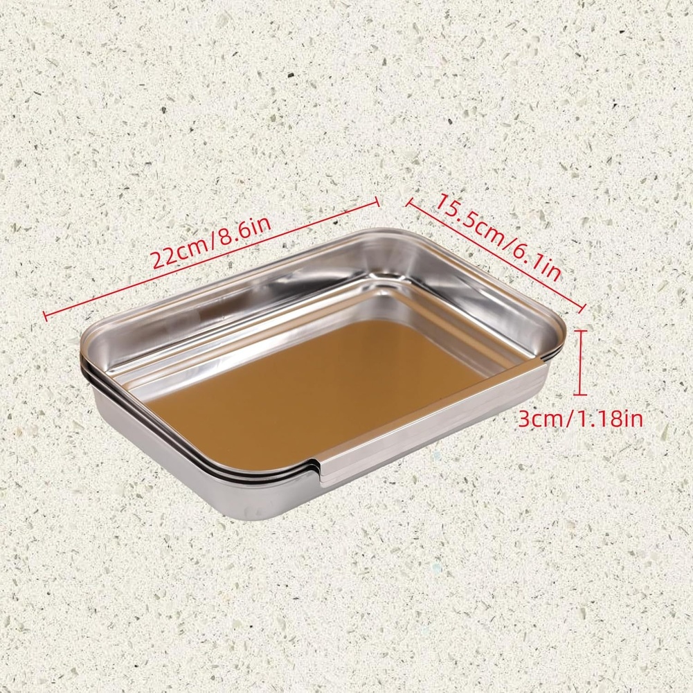 مجموعة من 3 قطع صواني توابل من - مراجعة Kitchen With Baking Station وسعره